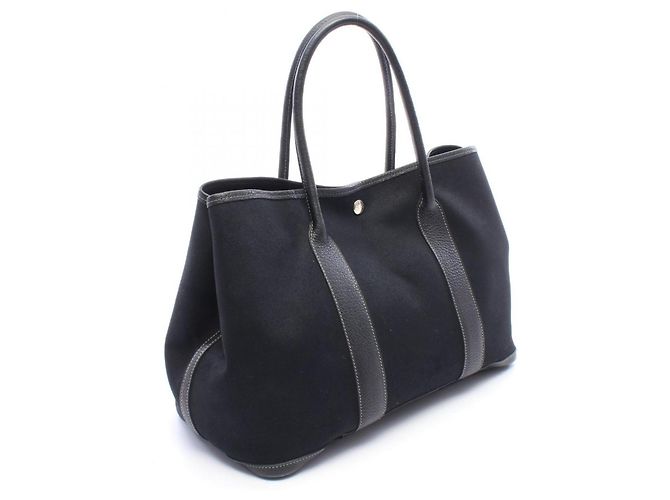 Hermès Borsa Tote Hermes Garden Party PM Nero - vista 2