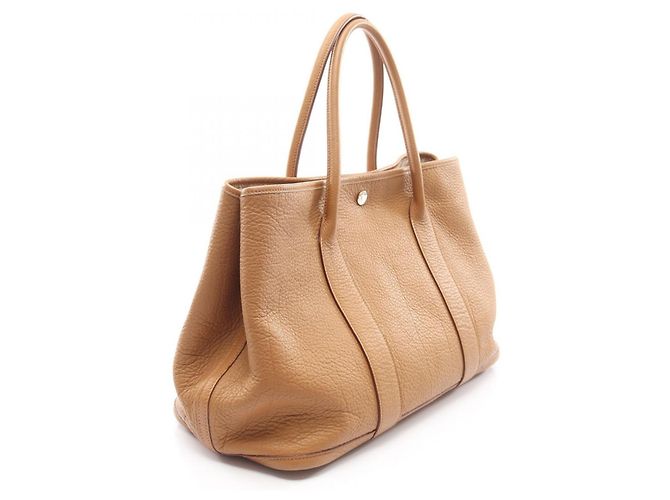 Hermès Borsa Tote Hermes Garden Party PM Marrone - vista 2