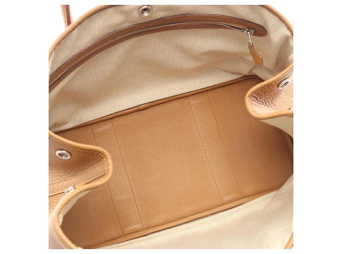 Hermès Borsa Tote Hermes Garden Party PM Marrone - vista 3