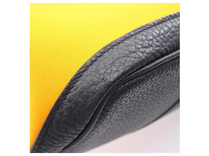 Hermès Borsa Tote Hermes Garden Party PM Blu Arancione Blu navy - vista 6