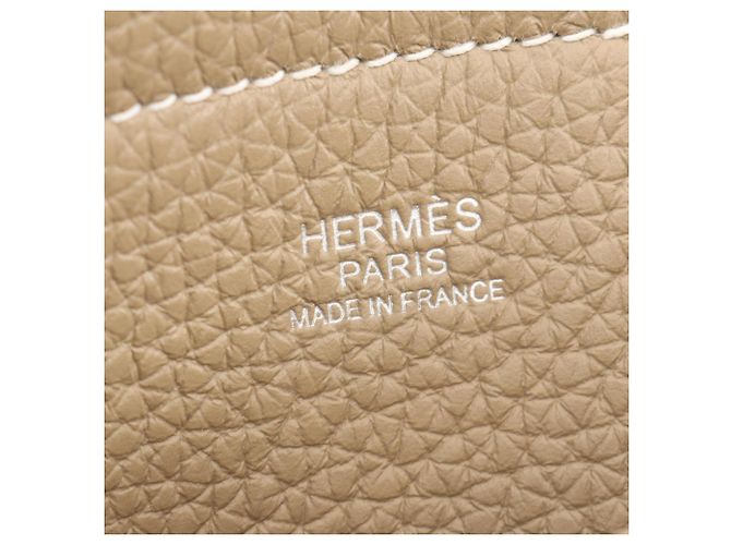 Hermès Borsa Cabasellier 31 Tote Bag Hermes Bianco Beige - vista 4