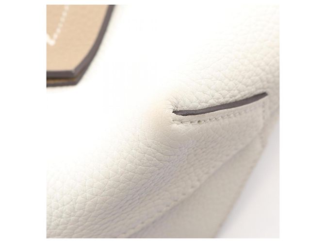 Hermès Borsa Cabasellier 31 Tote Bag Hermes Bianco Beige - vista 6