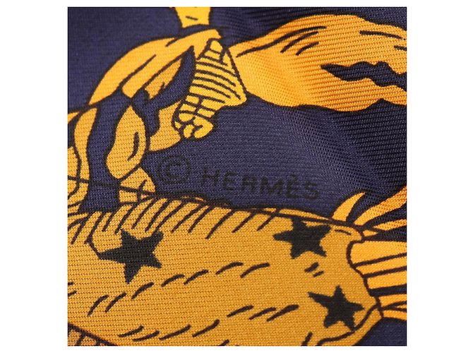 Hermès Foulard Hermes Carre 90 HEMISPHARIUM COELI BOREALE Multicolore Blu navy - vista 2