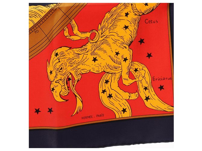 Hermès Foulard Hermes Carre 90 HEMISPHARIUM COELI BOREALE Multicolore Blu navy - vista 6