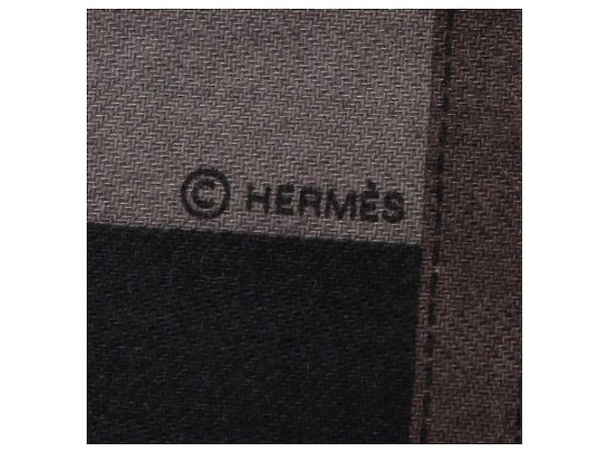 Hermès Foulard Hermes Carre 65 Jeu de Piste Marrone Blu - vista 2