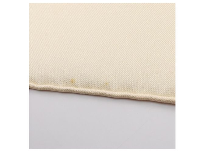 Hermès Foulard Hermes Carre 90 Au son du Tan-tan Multicolore Arancione Crudo - vista 10