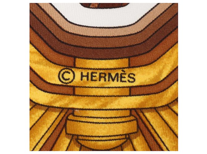 Hermès Hermes Carre 90 Seidentuch Braun Mehrfarben - Ansicht 2