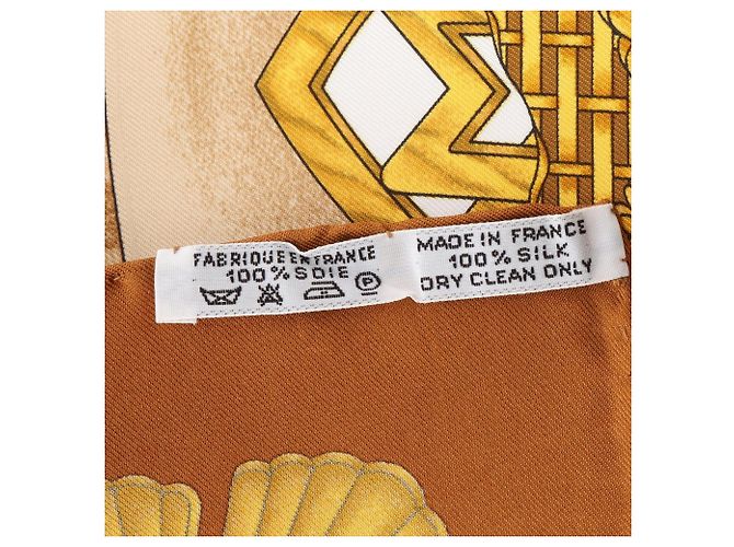 Hermès Hermes Carre 90 Seidentuch Braun Mehrfarben - Ansicht 3