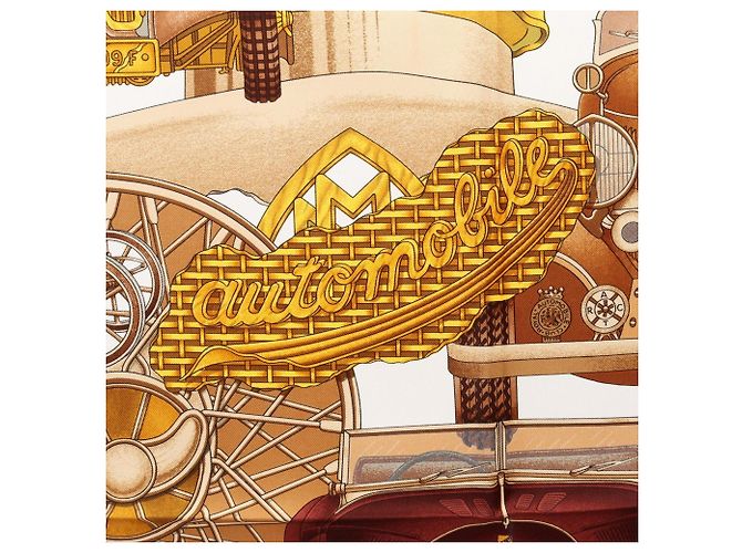 Hermès Hermes Carre 90 Seidentuch Braun Mehrfarben - Ansicht 6