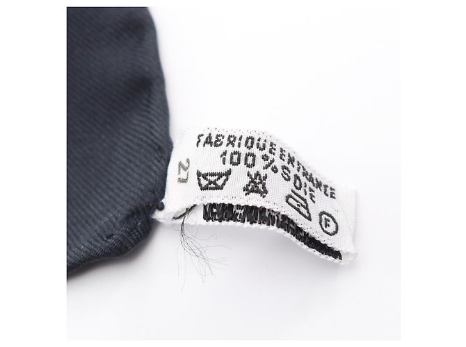 Hermès Foulard di seta Hermes Carre 90 Cliquetis Nero Bianco Giallo - vista 3