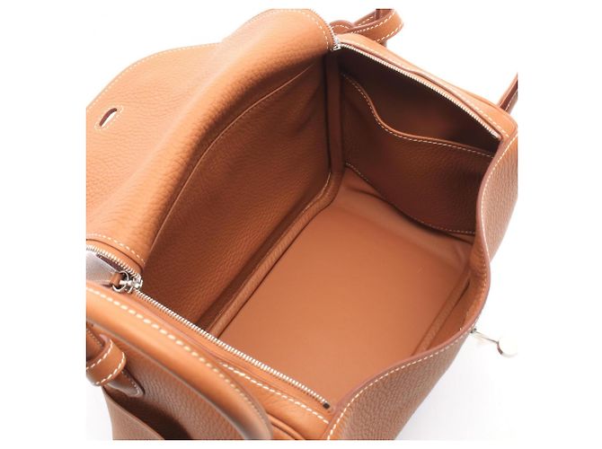 Hermès Borsa a tracolla Hermes Lindy 26 Marrone - vista 3
