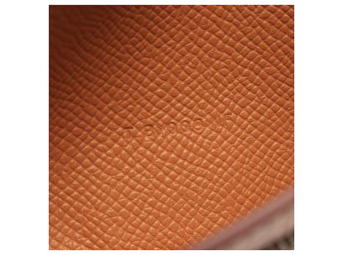 Hermès Cartera larga bi-fold Hermes Bearn Soufflé Gold Castaño - vista 5