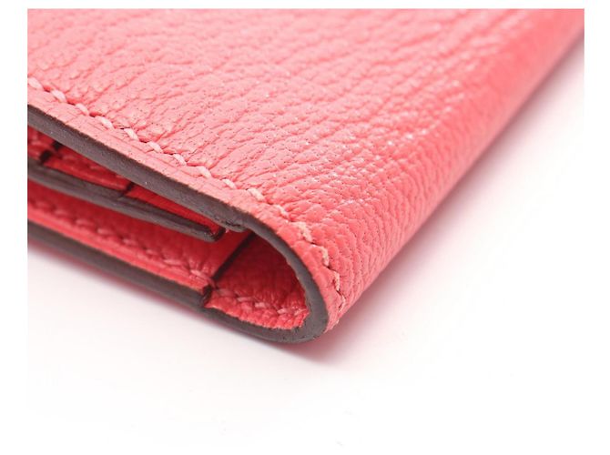 Hermès Cartera larga bi-fold Hermes Bearn Soufflet Rose Azalee Rosa - vista 10