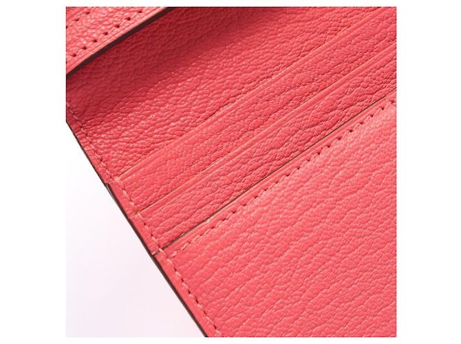 Hermès Cartera larga bi-fold Hermes Bearn Soufflet Rose Azalee Rosa - vista 7