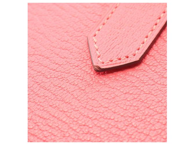 Hermès Cartera larga bi-fold Hermes Bearn Soufflet Rose Azalee Rosa - vista 8