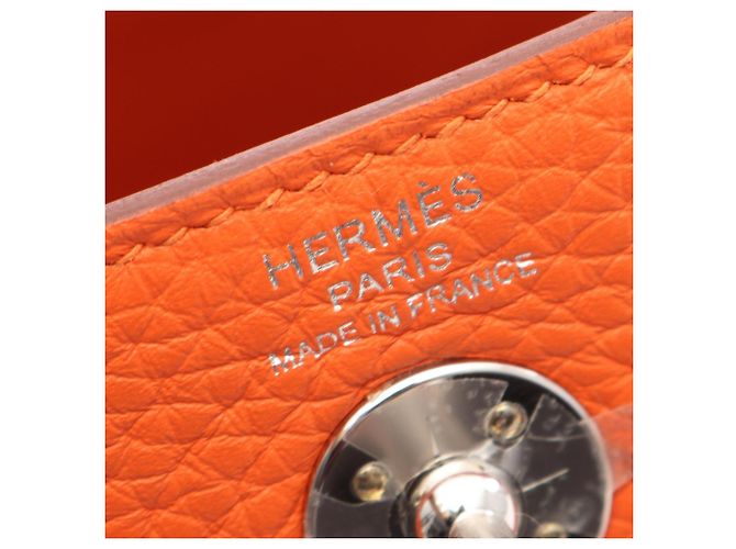 Hermès Borsa a spalla Hermes Lindy Mini Tangerine Arancione - vista 4