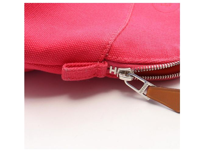 Hermès Borsa Hermes Bolide Pouch 20 Marrone Rosa - vista 8