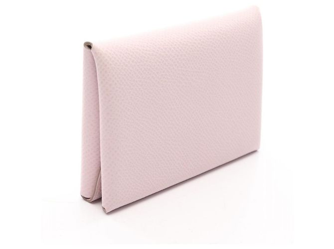 Hermès Cartera Hermes Calvi Duo - Monedero Rosa - vista 2
