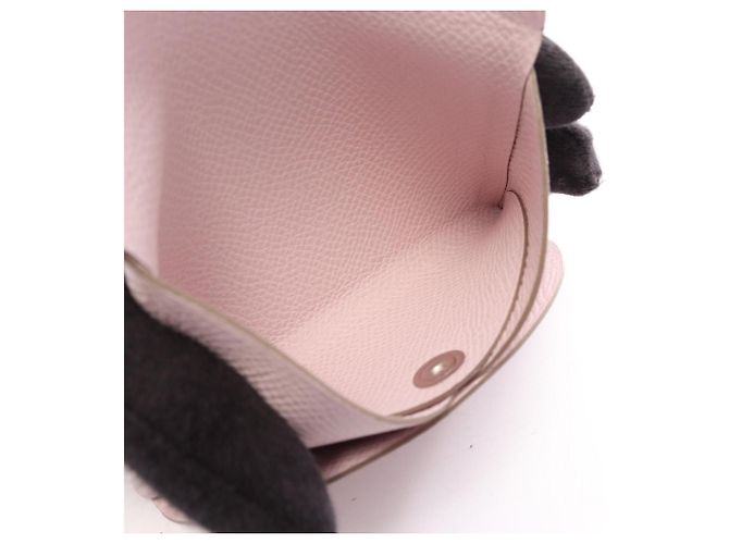 Hermès Cartera Hermes Calvi Duo - Monedero Rosa - vista 5
