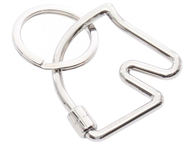 Hermès Portachiavi Cheval in metallo argentato Hermes Argento - vista 2