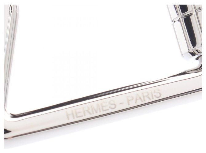 Hermès Portachiavi Cheval in metallo argentato Hermes Argento - vista 3