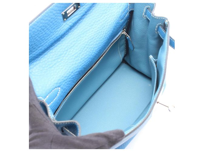 Hermès Borsa Hermes Kelly 28 in blu - vista 3