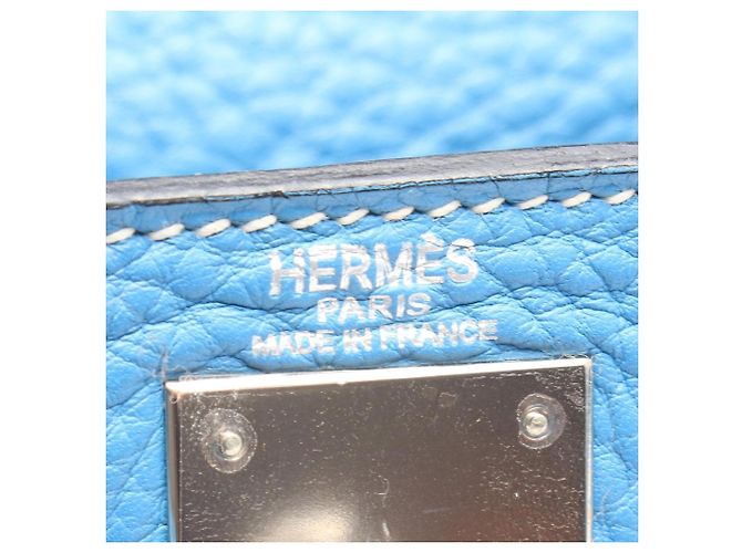 Hermès Borsa Hermes Kelly 28 in blu - vista 4