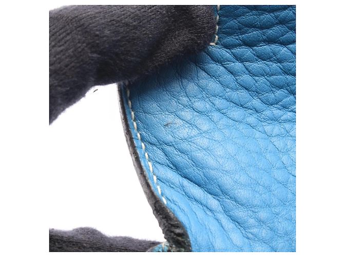 Hermès Borsa Hermes Kelly 28 in blu - vista 8