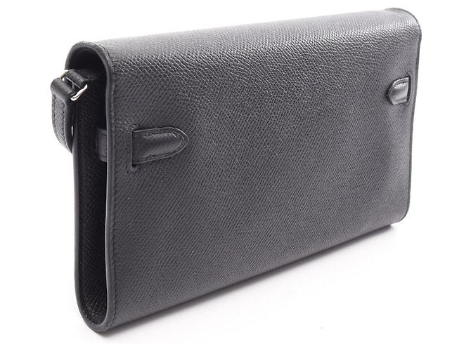 Hermès Borsa a tracolla Hermes Kelly Long To Go Nero - vista 2