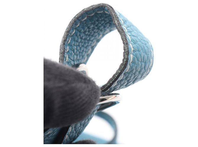 Hermès Hermes Dogon Poche Borsa Vita/Borsa a Mano Blu - vista 11