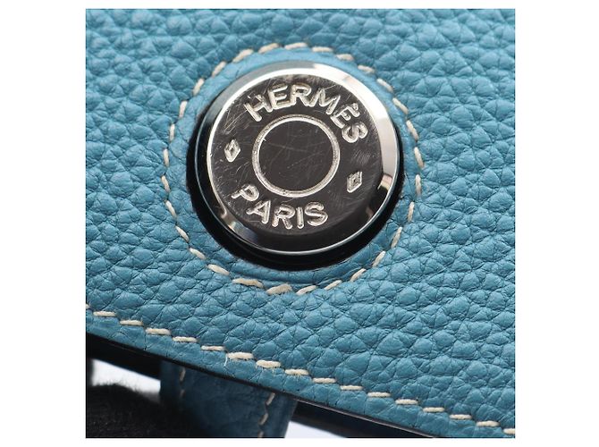 Hermès Hermes Dogon Poche Borsa Vita/Borsa a Mano Blu - vista 12