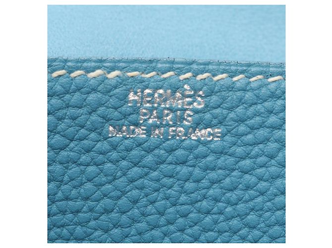 Hermès Hermes Dogon Poche Borsa Vita/Borsa a Mano Blu - vista 4