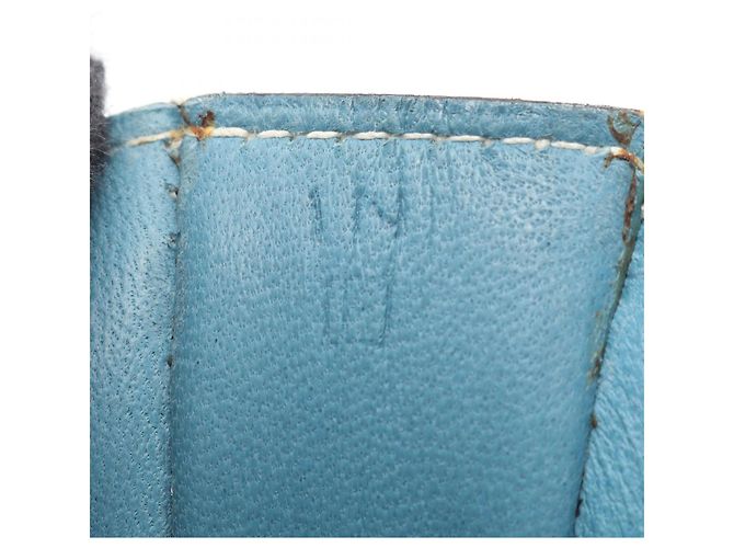 Hermès Hermes Dogon Poche Borsa Vita/Borsa a Mano Blu - vista 5