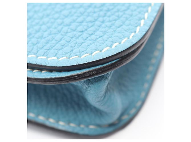 Hermès Hermes Dogon Poche Borsa Vita/Borsa a Mano Blu - vista 8