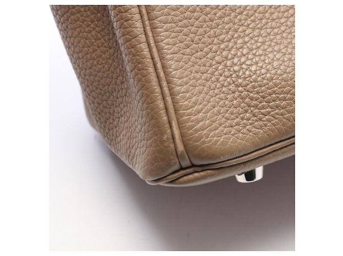 Hermès Borsa Hermes Birkin 25 in Etoupe Gray Marrone Taupe - vista 11