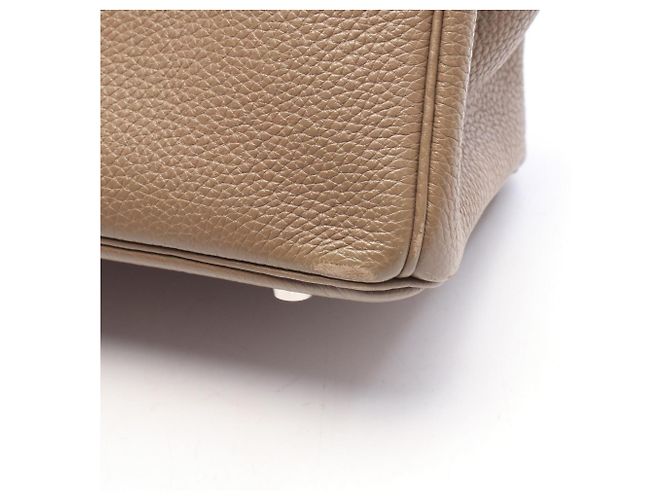 Hermès Borsa Hermes Birkin 25 in Etoupe Gray Marrone Taupe - vista 12