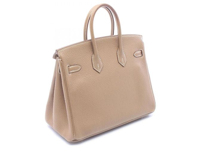 Hermès Borsa Hermes Birkin 25 in Etoupe Gray Marrone Taupe - vista 2