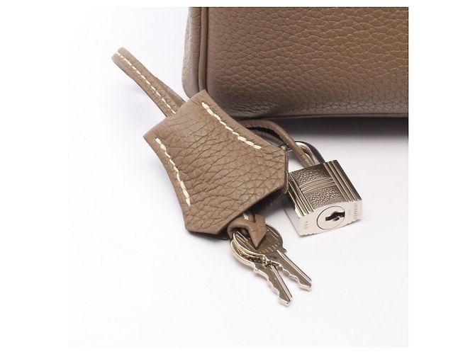 Hermès Borsa Hermes Birkin 25 in Etoupe Gray Marrone Taupe - vista 6