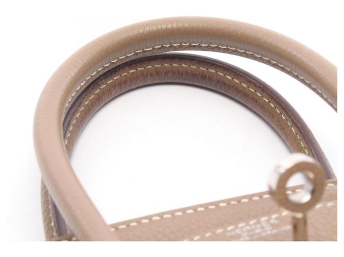 Hermès Borsa Hermes Birkin 25 in Etoupe Gray Marrone Taupe - vista 7