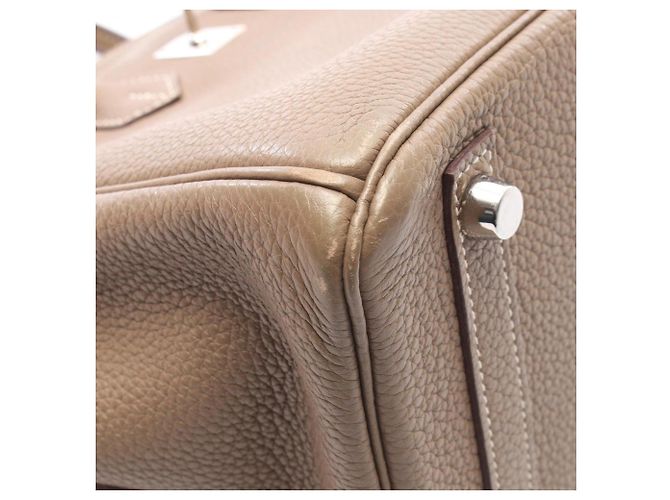 Hermès Borsa Hermes Birkin 25 in Etoupe Gray Marrone Taupe - vista 8