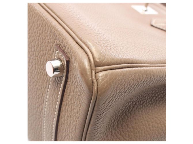 Hermès Borsa Hermes Birkin 25 in Etoupe Gray Marrone Taupe - vista 9