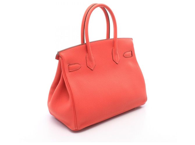 Hermès Borsa a mano Hermes Birkin 30 Rosso - vista 2