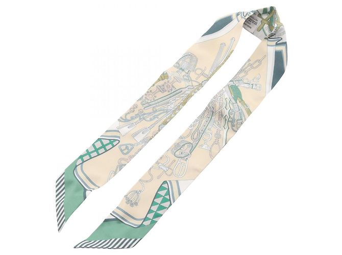 Hermès Twilly Hermes BOUQUETS SELLIER Multicolore Beige Verde - vista 2