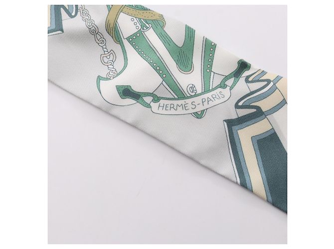 Hermès Twilly Hermes BOUQUETS SELLIER Multicolore Beige Verde - vista 6