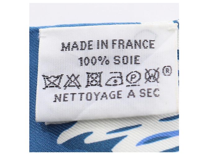 Hermès Pañuelo de seda Hermes Twilly Rayures d'ete Azul Multicolor - vista 5