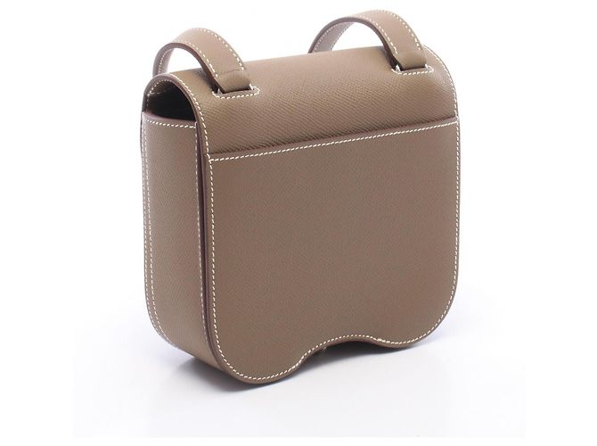 Hermès Borsa a tracolla Hermes Della Cavalleria Mini Etoupe Marrone Taupe - vista 2