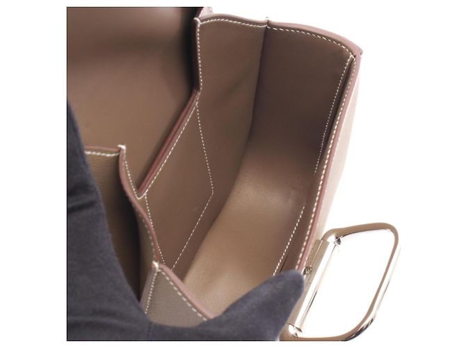 Hermès Borsa a tracolla Hermes Della Cavalleria Mini Etoupe Marrone Taupe - vista 3