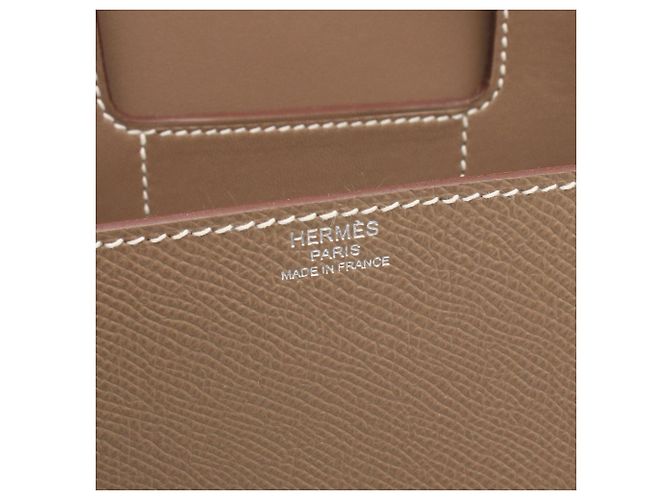 Hermès Borsa a tracolla Hermes Della Cavalleria Mini Etoupe Marrone Taupe - vista 4