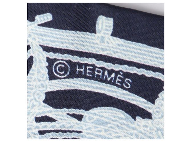 Hermès Twilly Merveilleuses Lanternes Ribbon Scarf Nero Multicolore - vista 4