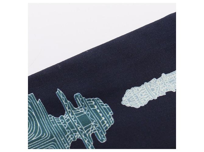 Hermès Twilly Merveilleuses Lanternes Ribbon Scarf Nero Multicolore - vista 6